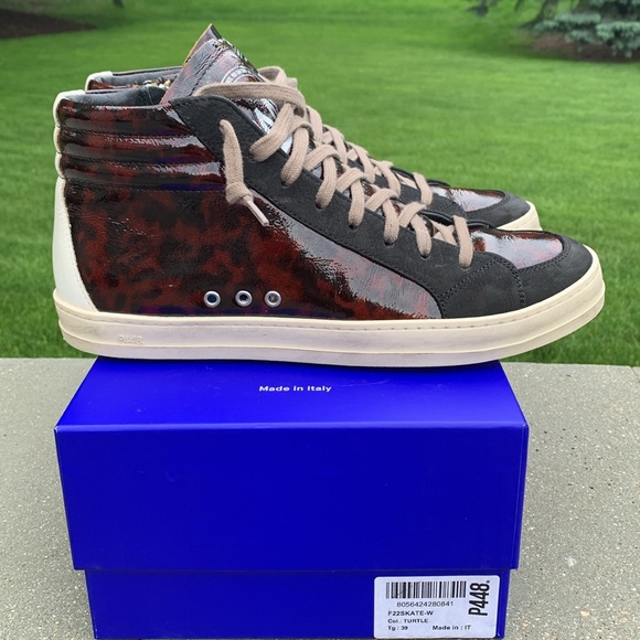 P449 Skate High top Tortoise women’s sneaker - size 39 with box - Picture 2 of 8